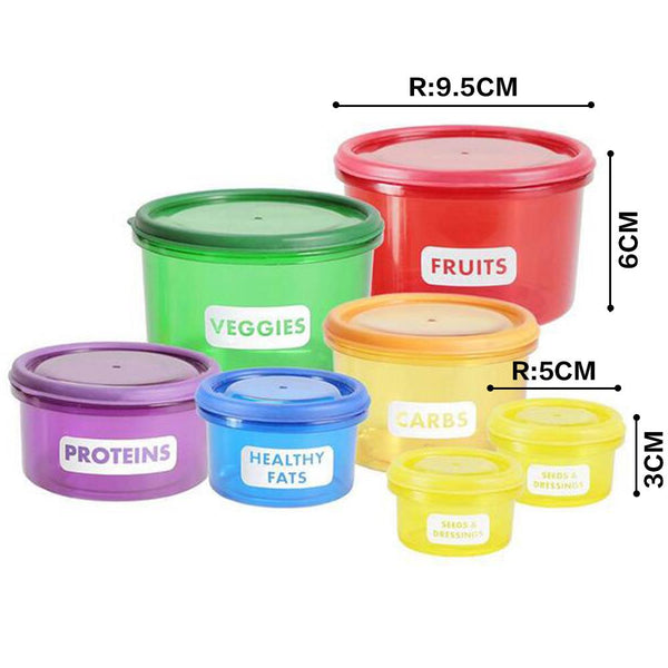 Portion Control Food Container Set