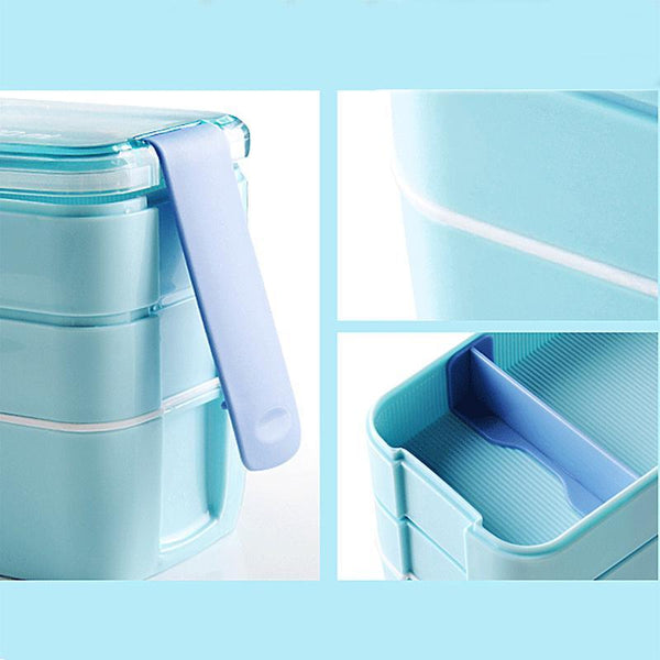 Portable 3 Layer Food Container