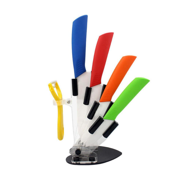 Kitchen Knives Set with Rack