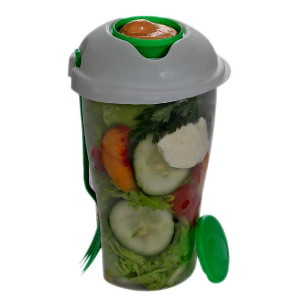 Fresh Salad On-the-Go Cup Shaker with Fork