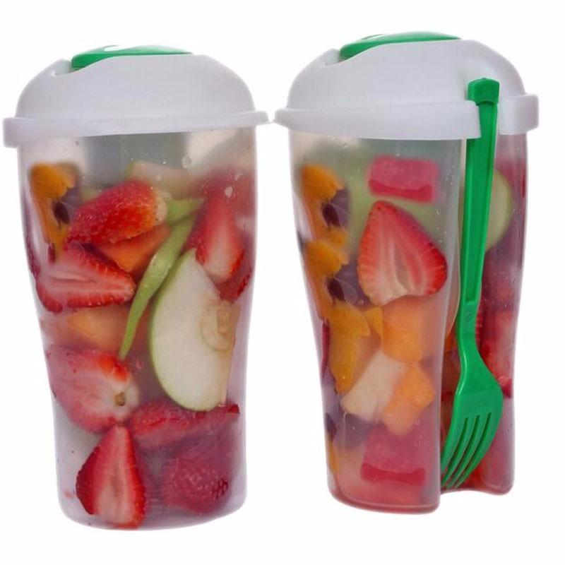 Fresh Salad On-the-Go Cup Shaker with Fork