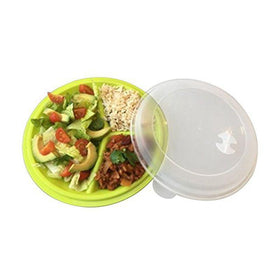 Reusable  Meal Portion Control Plate With Lid
