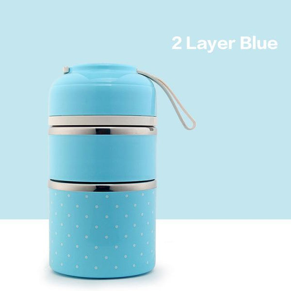 Polka Dot Thermal Lunch Box