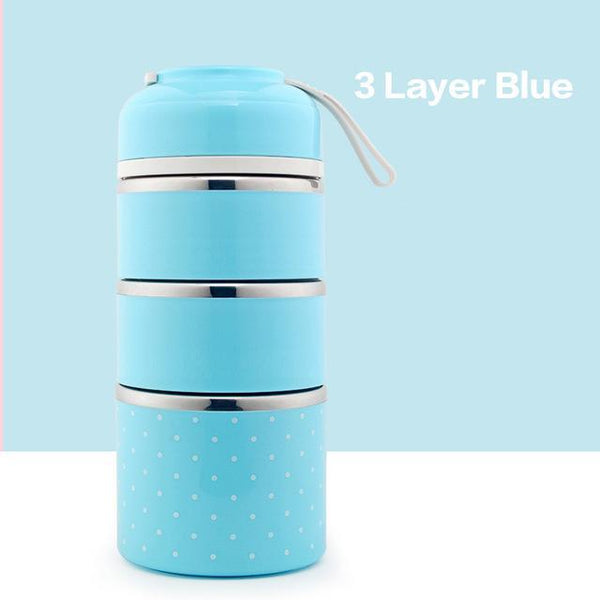 Polka Dot Thermal Lunch Box