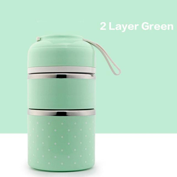 Polka Dot Thermal Lunch Box