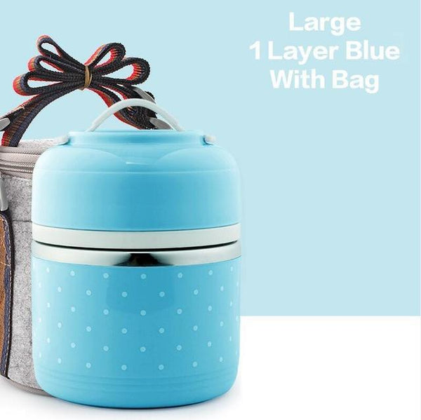 Polka Dot Thermal Lunch Box
