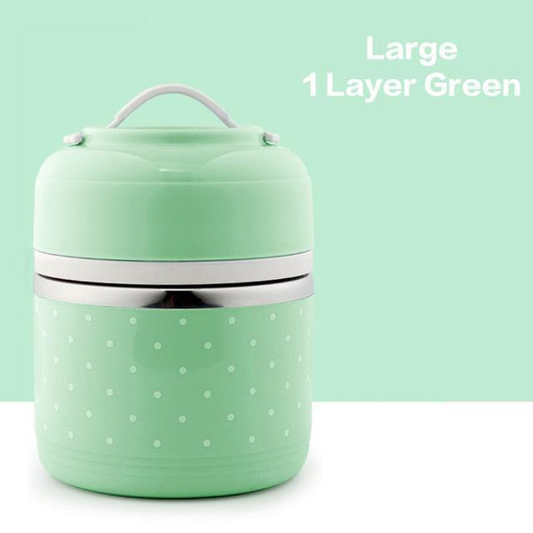 Polka Dot Thermal Lunch Box
