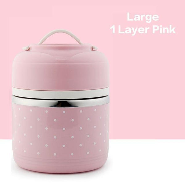 Polka Dot Thermal Lunch Box