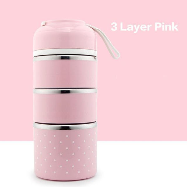 Polka Dot Thermal Lunch Box