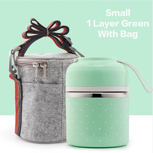 Polka Dot Thermal Lunch Box