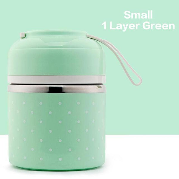 Polka Dot Thermal Lunch Box