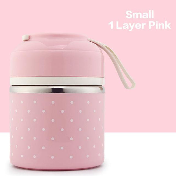Polka Dot Thermal Lunch Box